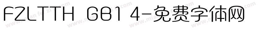 FZLTTH  GB1 4字体转换